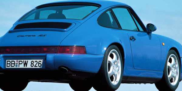 Blue 1992 Porsche 911 RS
