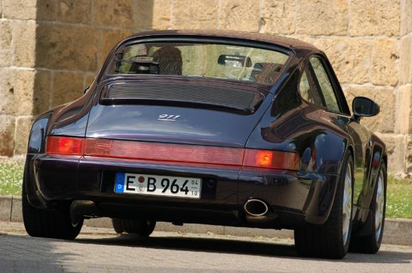 The 1994 Anniversary edition 911 seen from behind